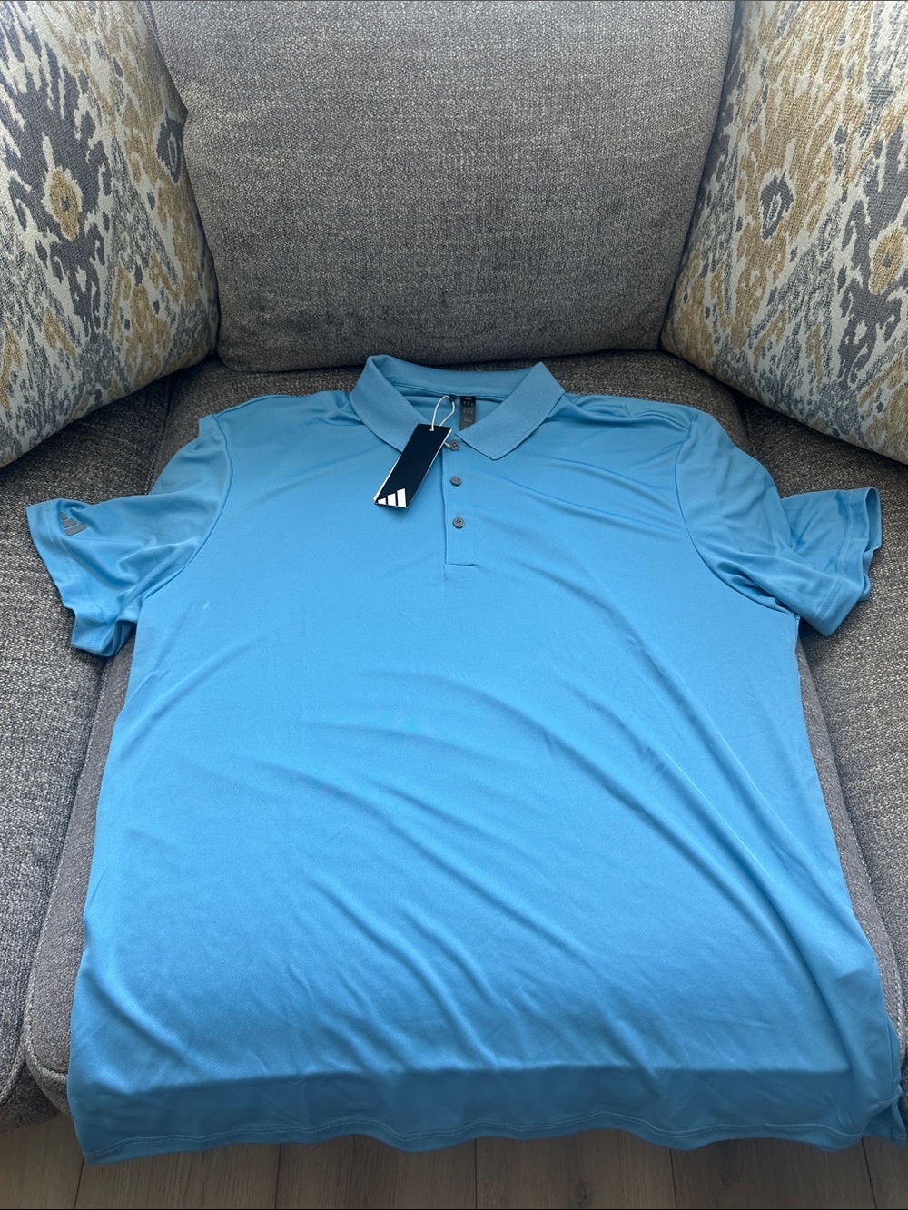 adidas Light Blue Men's Golf Polo